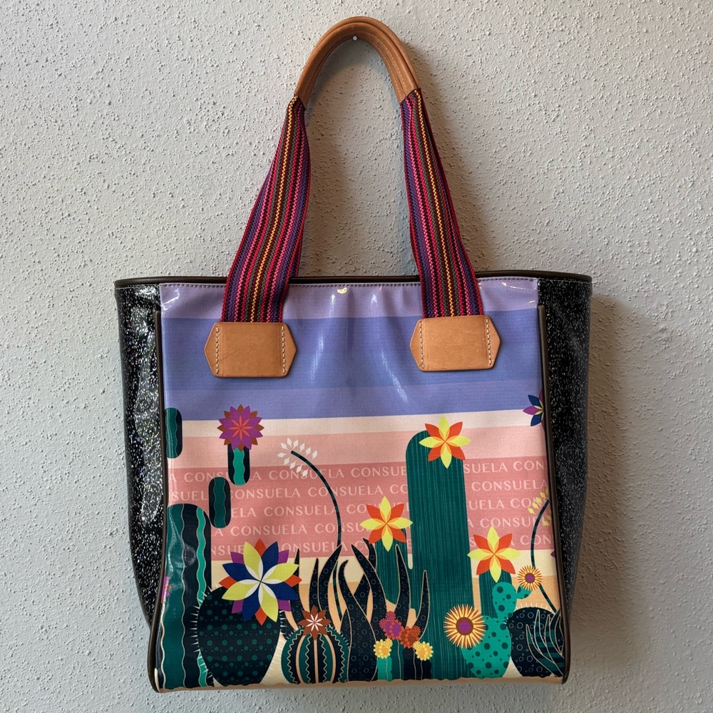 Consuela Floral Cactus Tote Bag